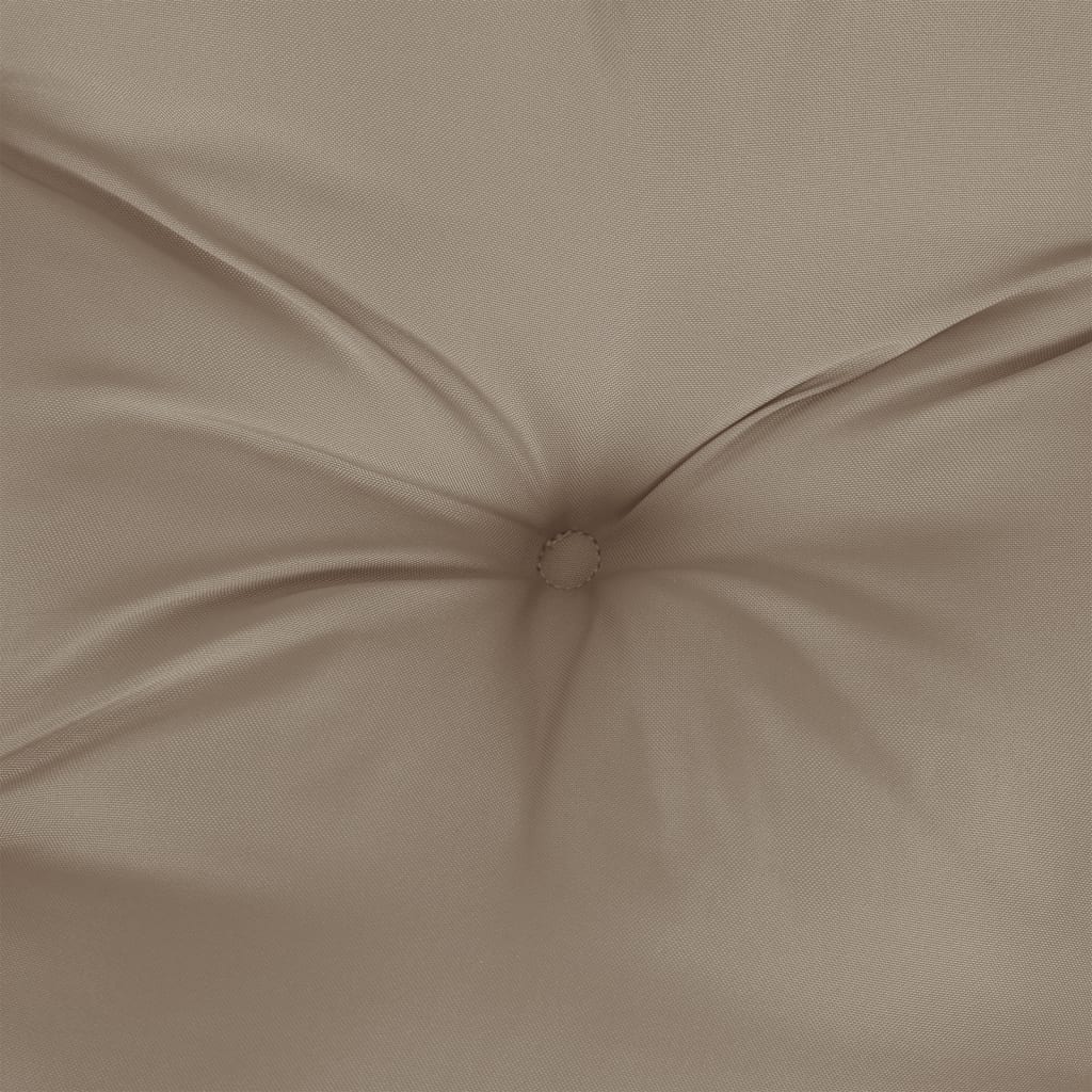 vidaXL Pallet Cushions 2 pcs Taupe 19.7"x19.7"x2.8" Oxford Fabric