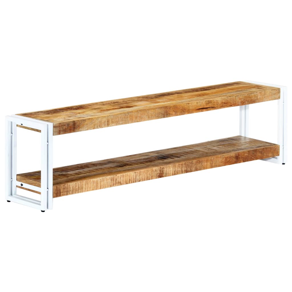 vidaXL TV Stand 59.1"x11.8"x15.7" Solid Wood Mango