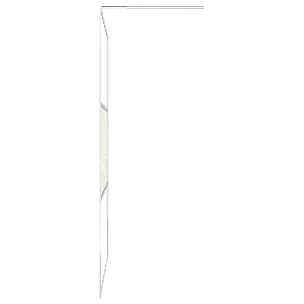 vidaXL Walk-in Shower Wall ESG Glass with Stone Design 39.4"x76.8"