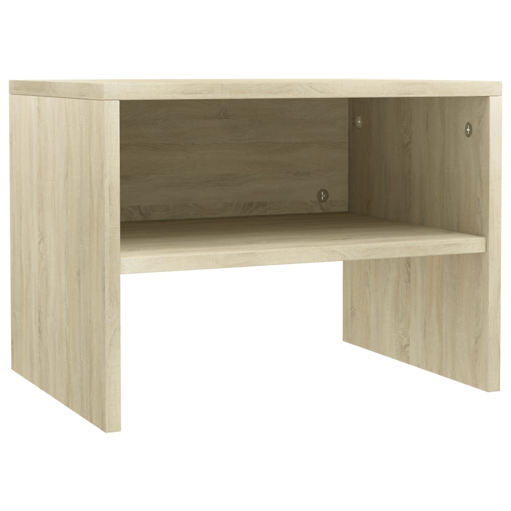 vidaXL Side Cabinets 2 pcs Sonoma Oak 15.7"x11.8"x11.8" Engineered Wood