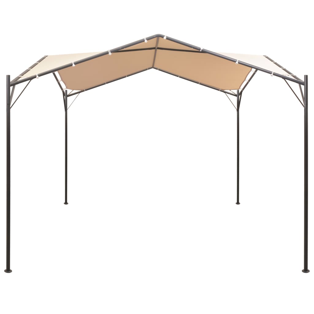 vidaXL Gazebo Pavilion Tent Canopy 13' 1"x13' 1" Steel Beige