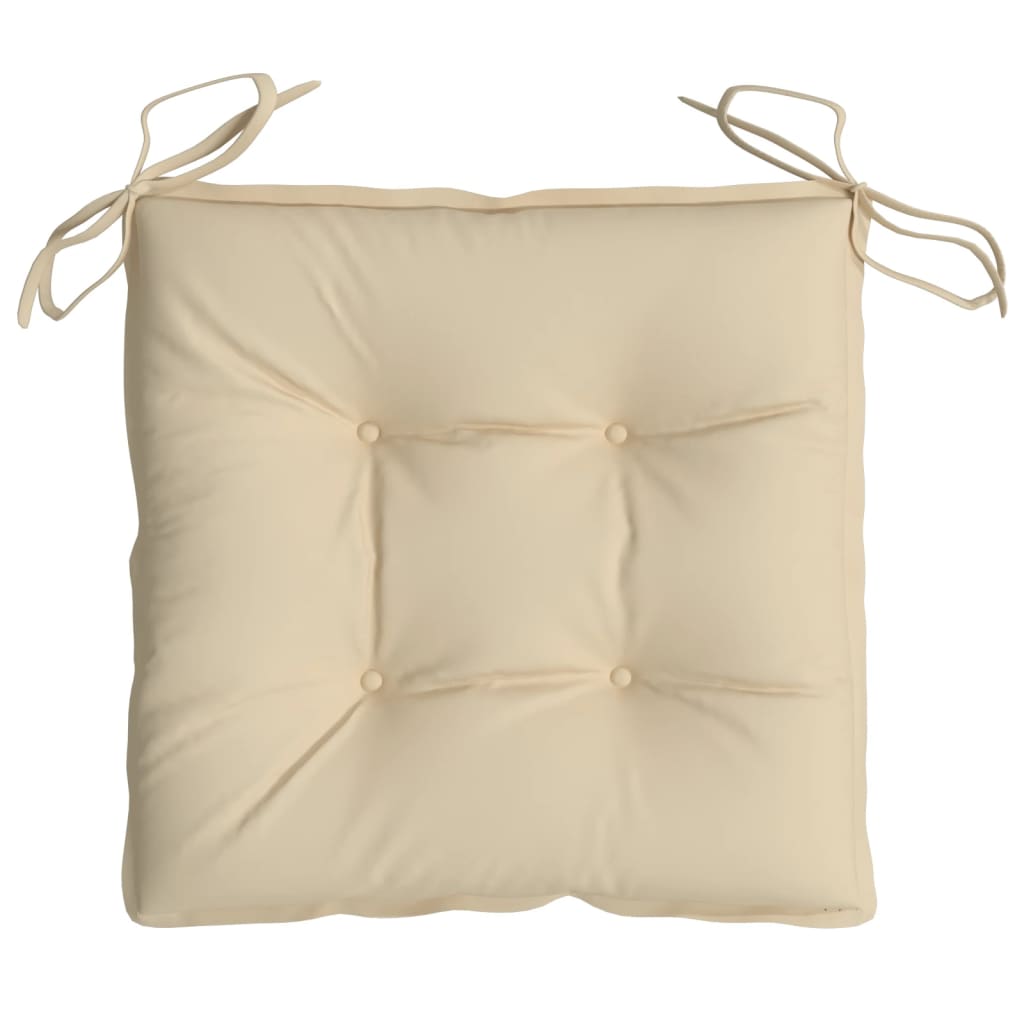 vidaXL Pallet Cushions 6 pcs Beige 19.7"x19.7"x2.8" Oxford Fabric