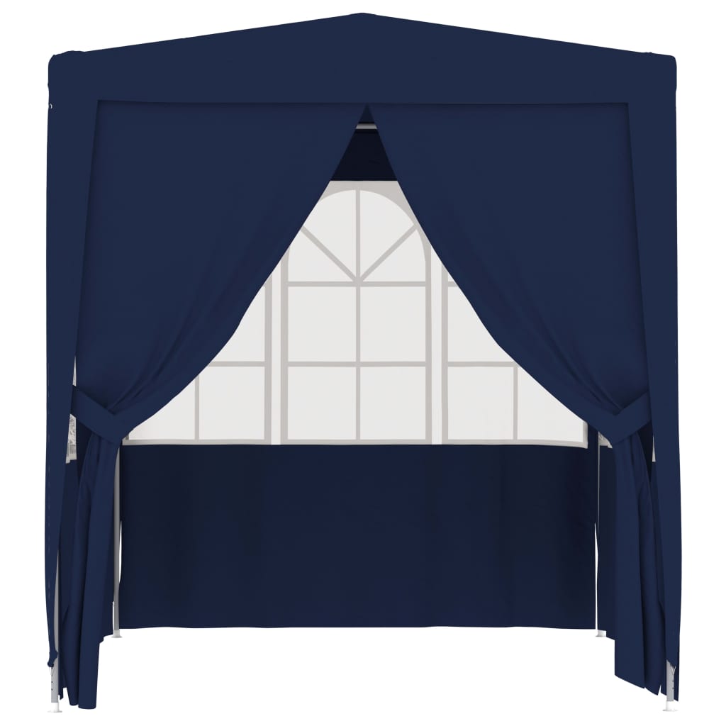vidaXL Professional Party Tent with Side Walls 6.6'x6.6' Blue 0.3 oz/ft²