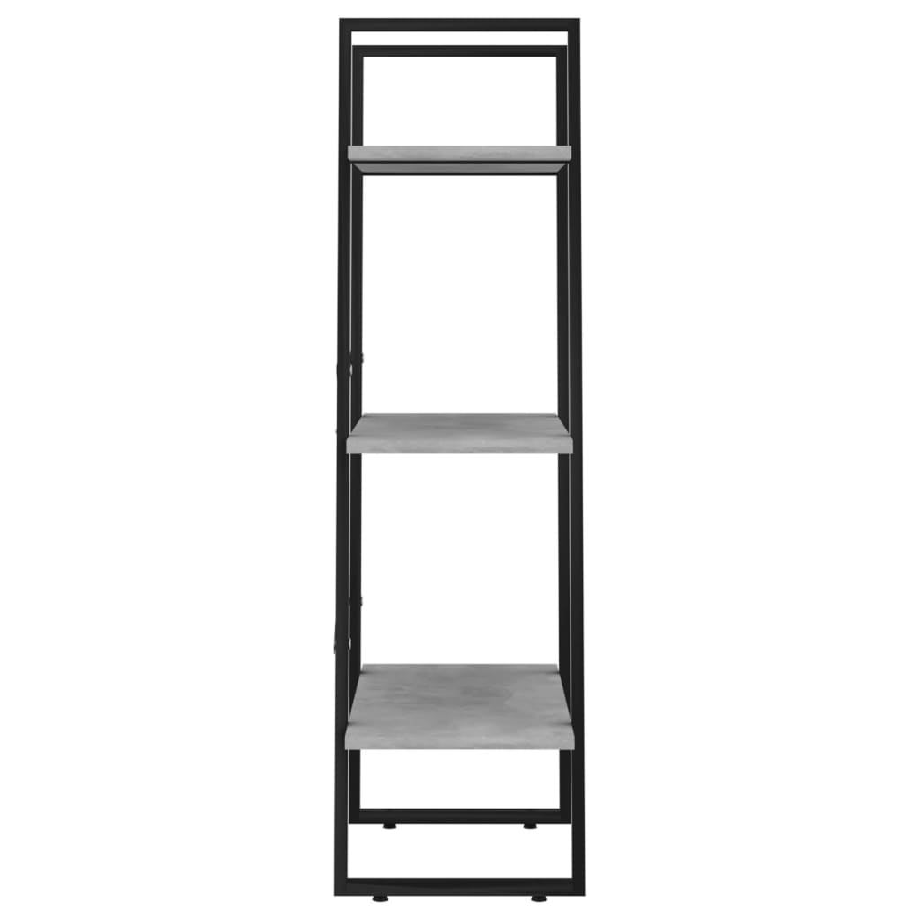 vidaXL Storage Shelf Concrete Gray 23.6"x11.8"x41.3" Chipboard