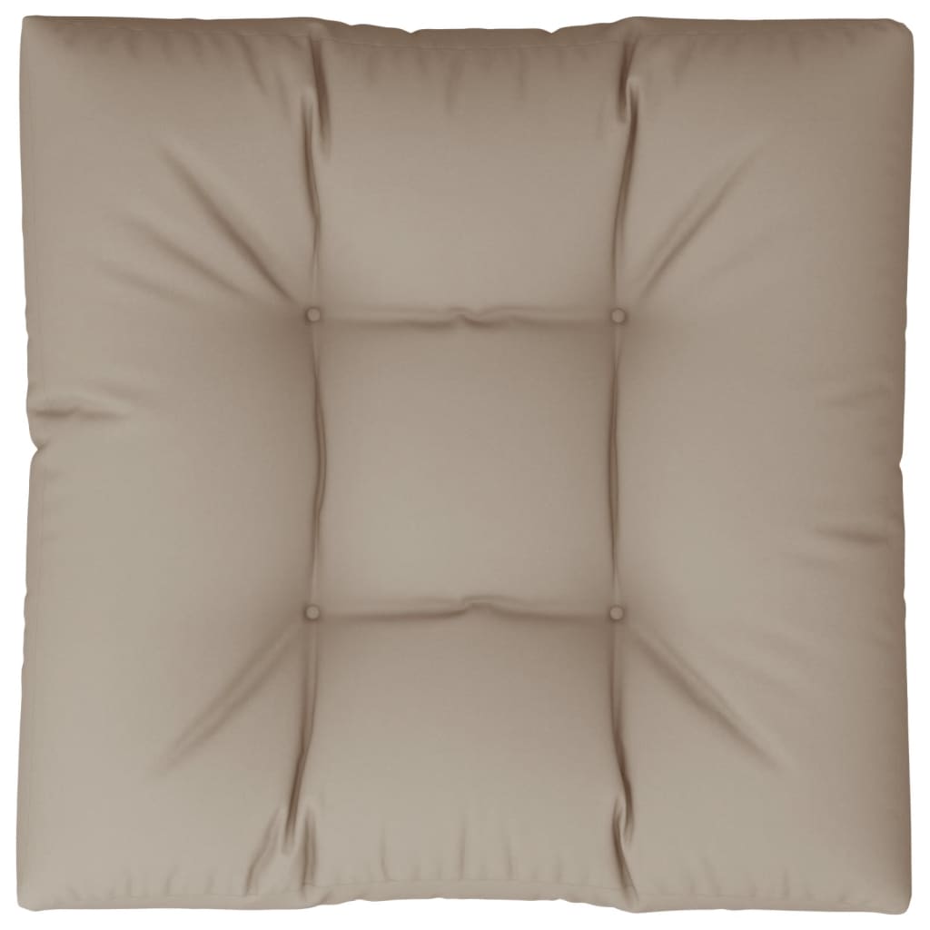 vidaXL Pallet Cushion Taupe 31.5"x31.5"x4.7" Fabric