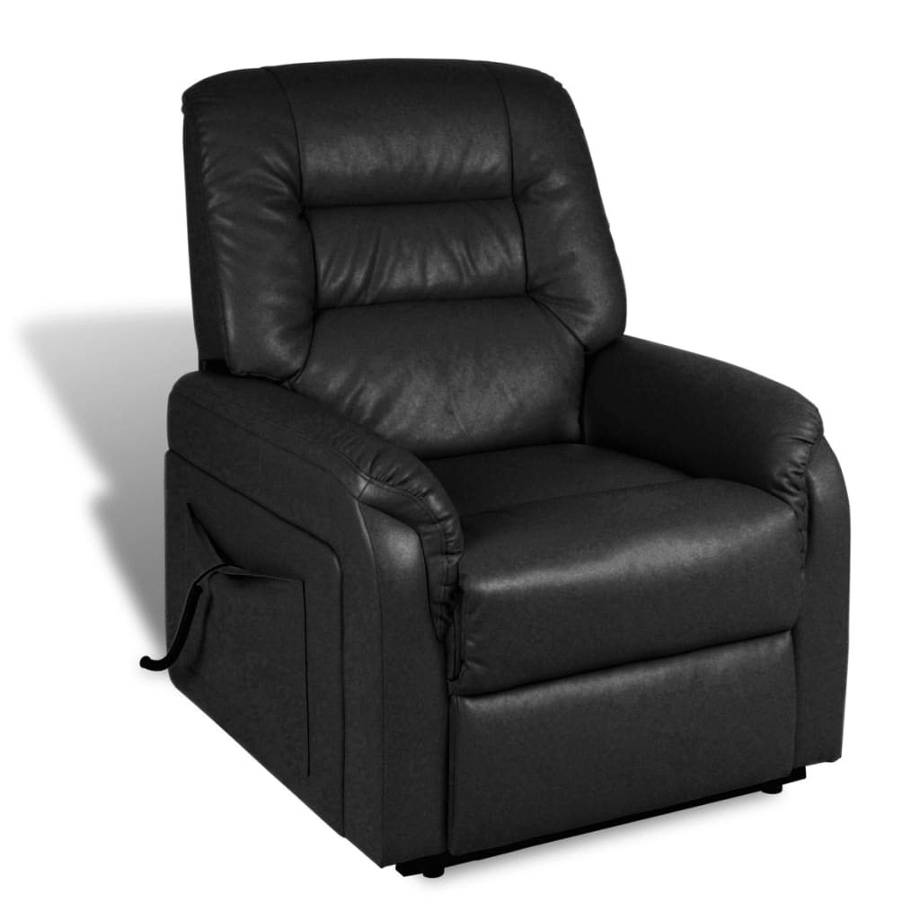 vidaXL Stand-up Armchair Black Faux Leather