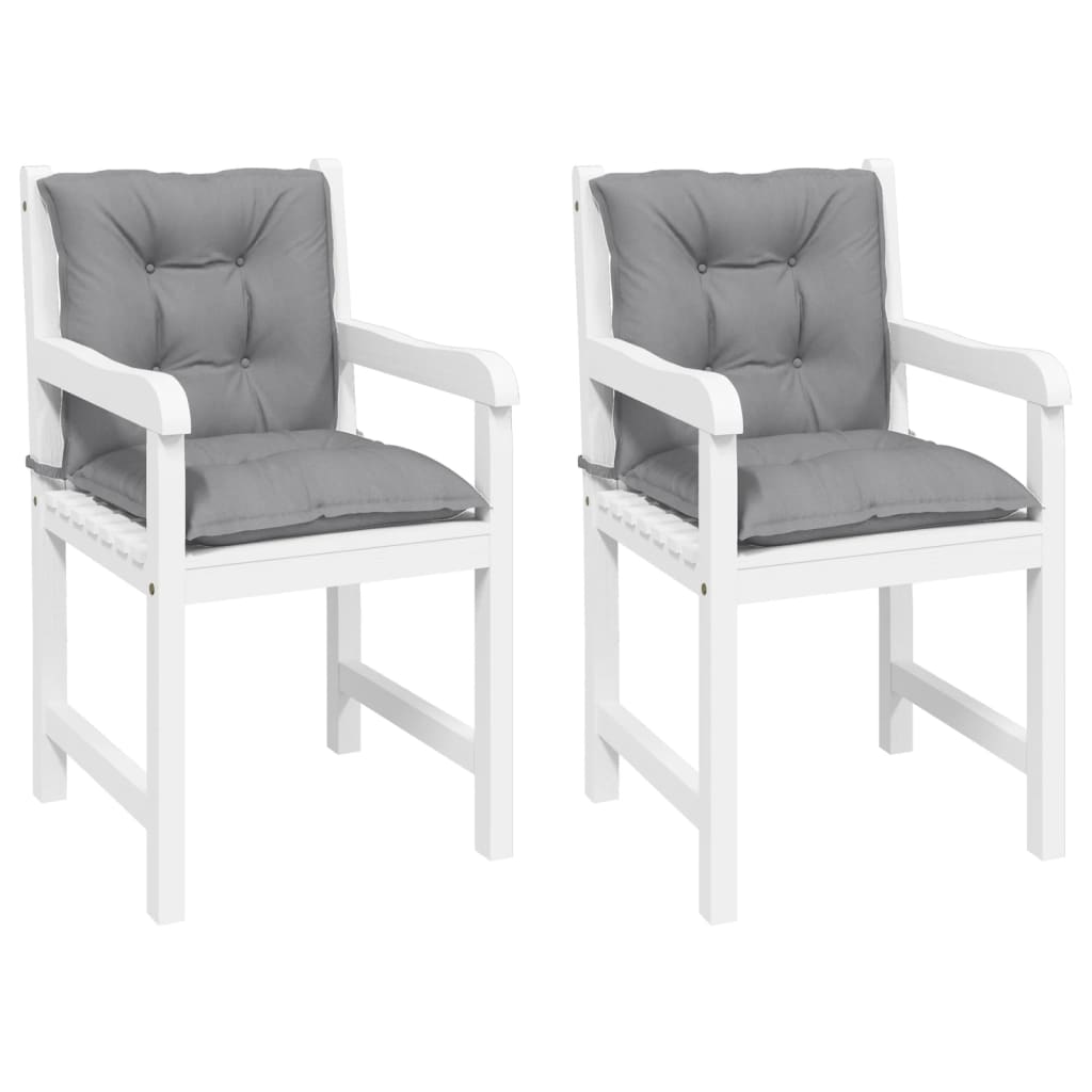 vidaXL Garden Chair Cushions 2 pcs Gray 39.4"x19.7"x2.8"