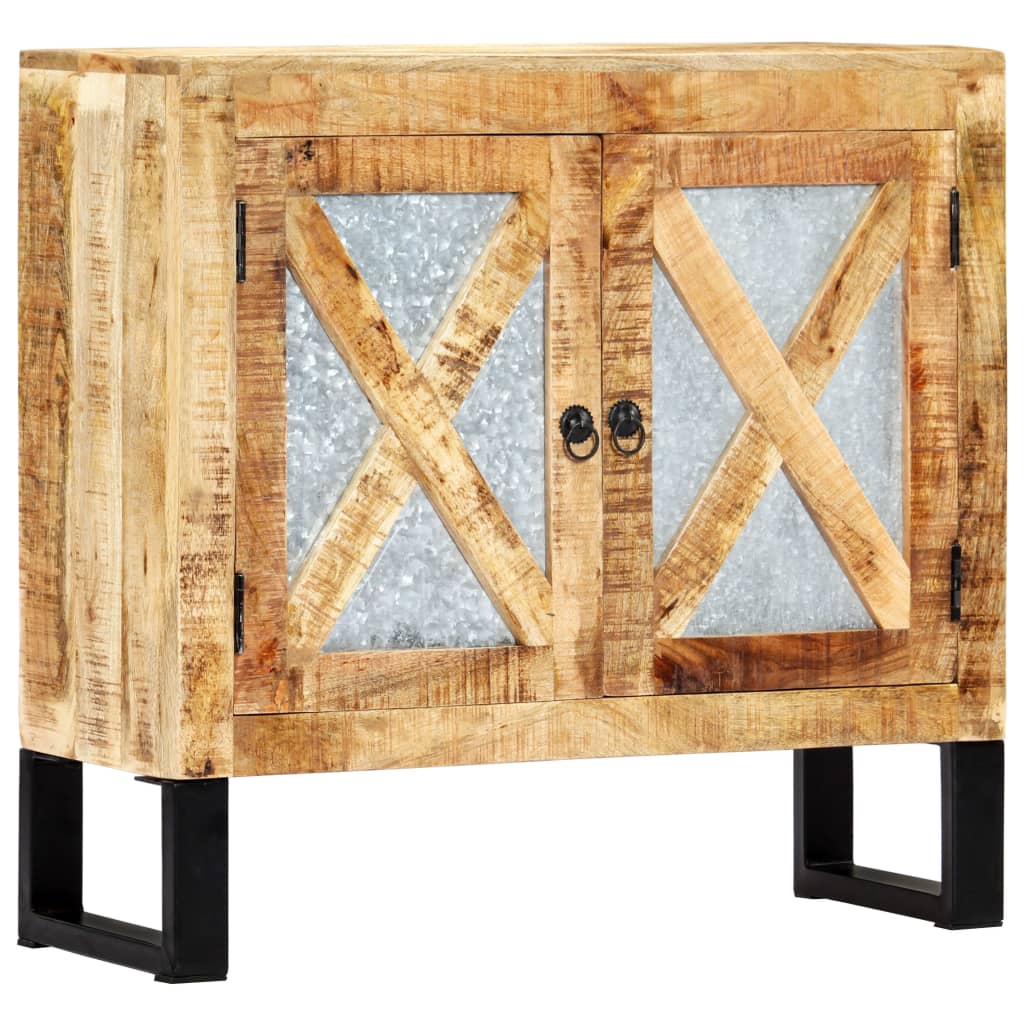 vidaXL Sideboard 31.5"x11.8"x29.9" Solid Mango Wood