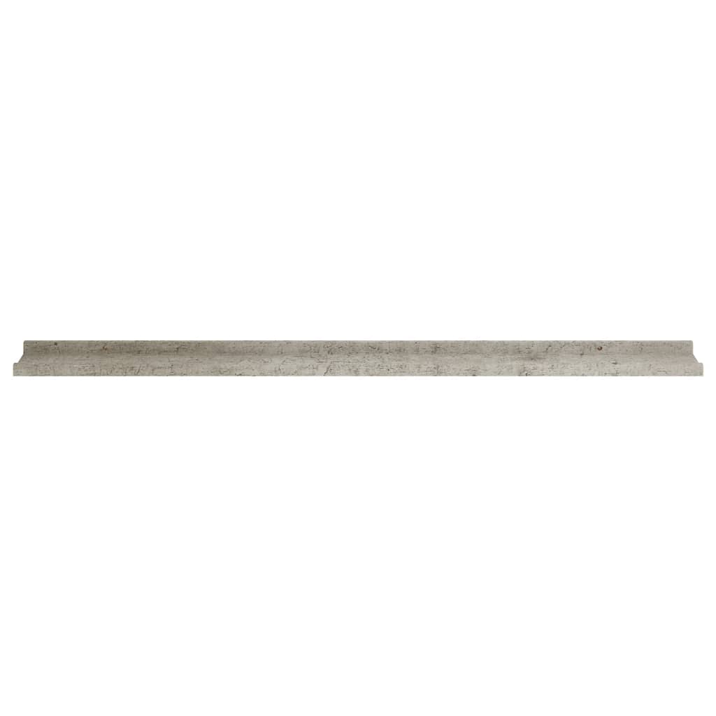 vidaXL Wall Shelves 2 pcs Concrete Gray 45.3"x3.5"x1.2"