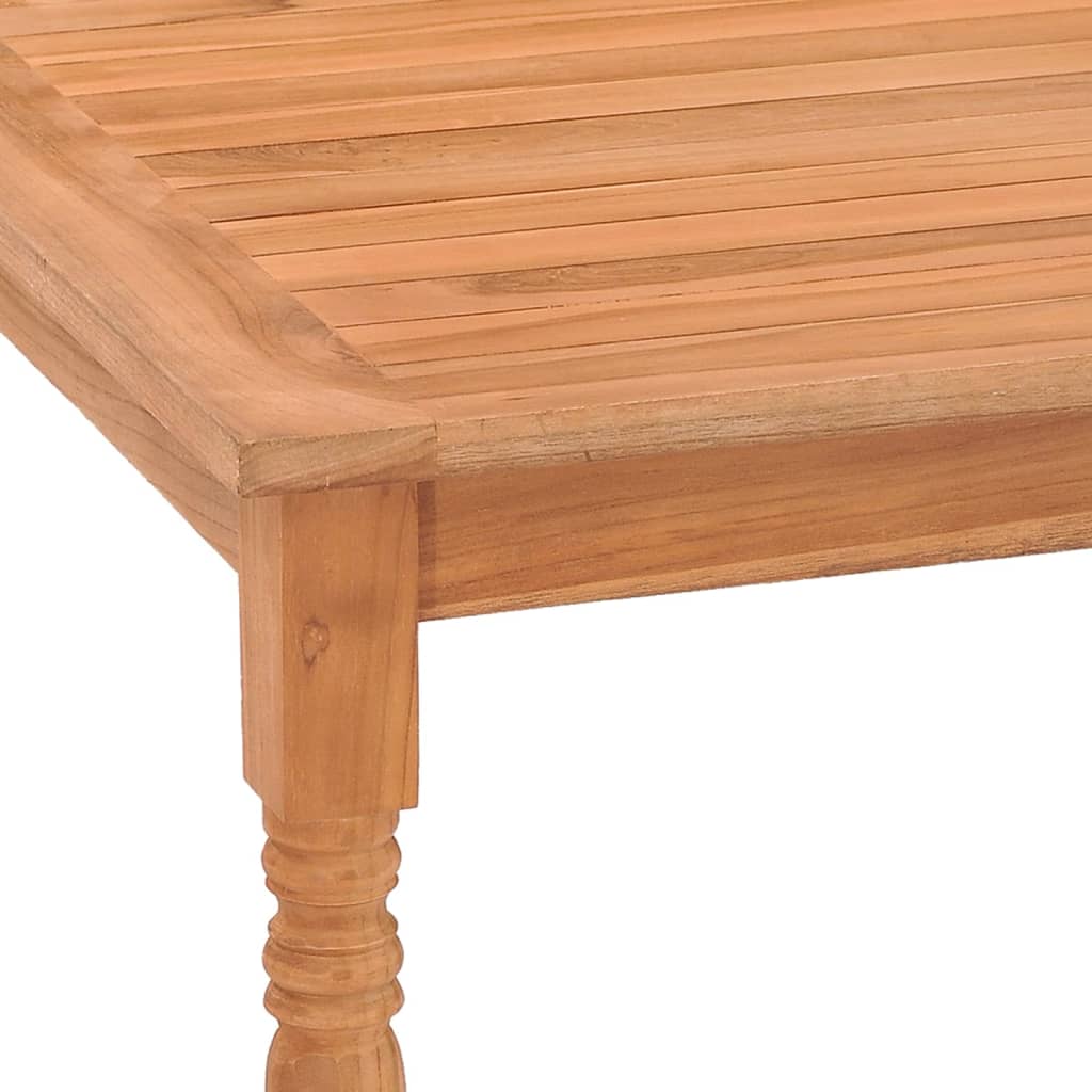 vidaXL Batavia Table 33.5"x33.5"x29.5" Solid Teak Wood
