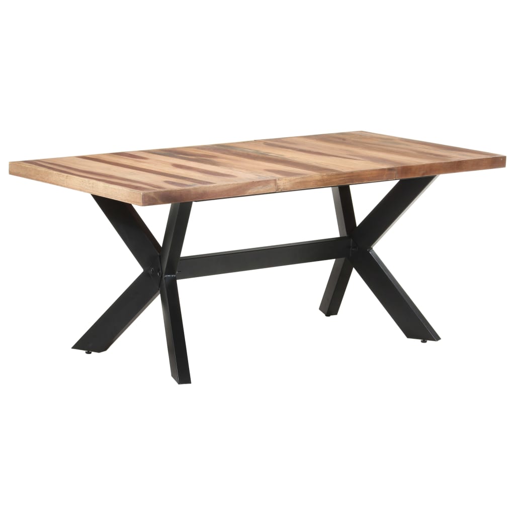 vidaXL Dining Table 70.9"x35.4"x29.5" Solid Wood with Honey Finish