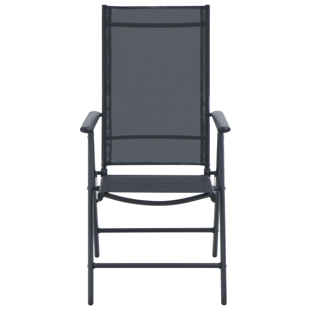 Discriminatie op grond van geslacht gekruld hurken vidaXL 3 Piece Bistro Set Aluminum and Textilene Black | vidaXL.com