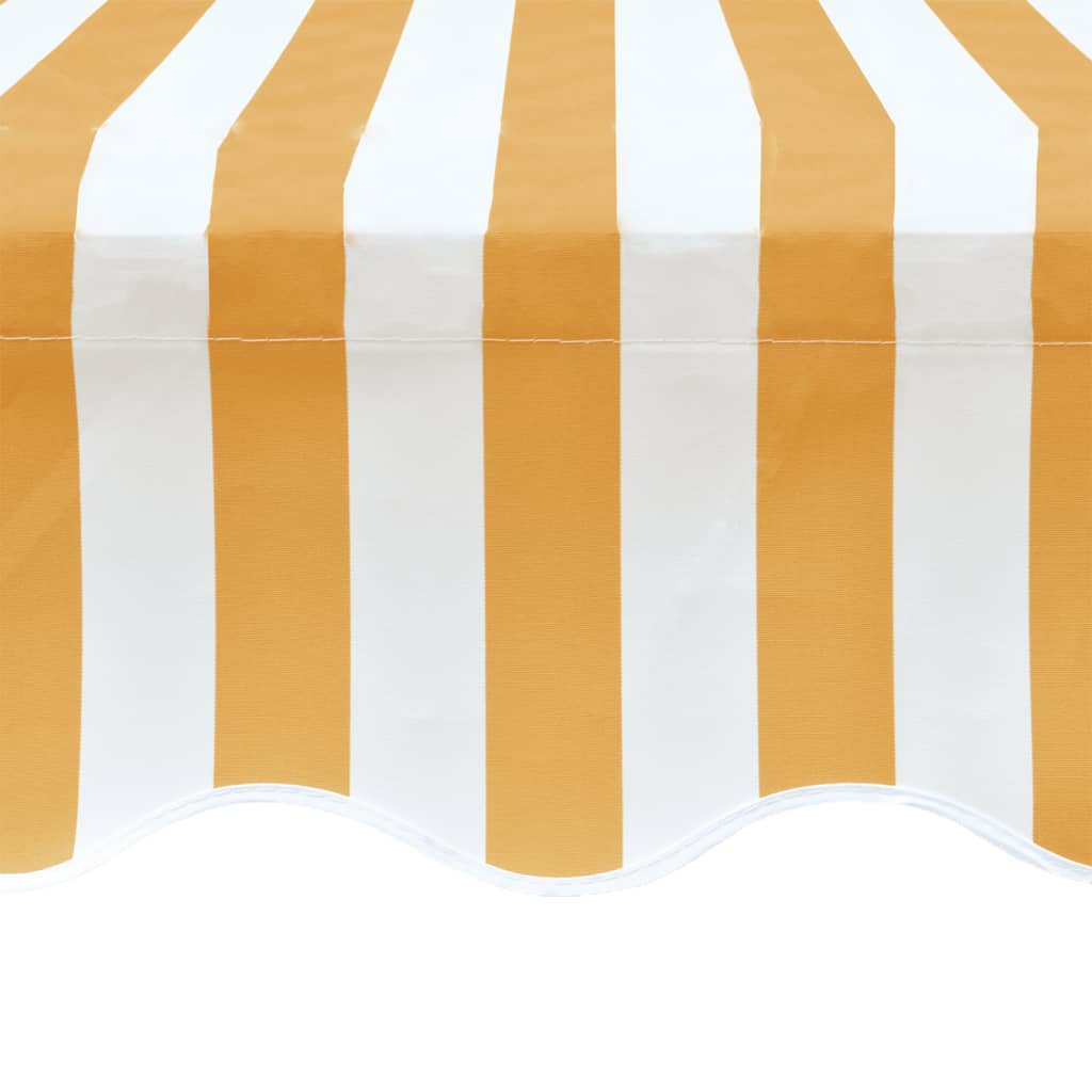 Awning Top Canvas Sunflower Yellow & White 19' 8"x9' 10" (Frame Not Included)