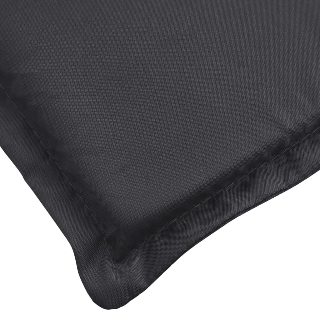 vidaXL Sun Lounger Cushion Black 78.7"x19.7"x1.2" Fabric
