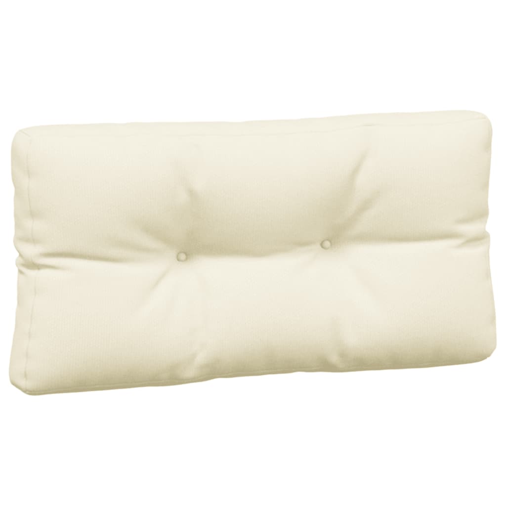 vidaXL Pallet Cushions 5 pcs Cream Fabric