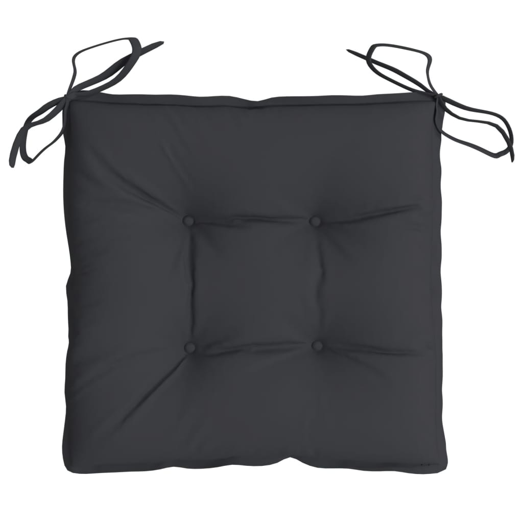 vidaXL Chair Cushions 6 pcs Black 19.7"x19.7"x2.8" Oxford Fabric