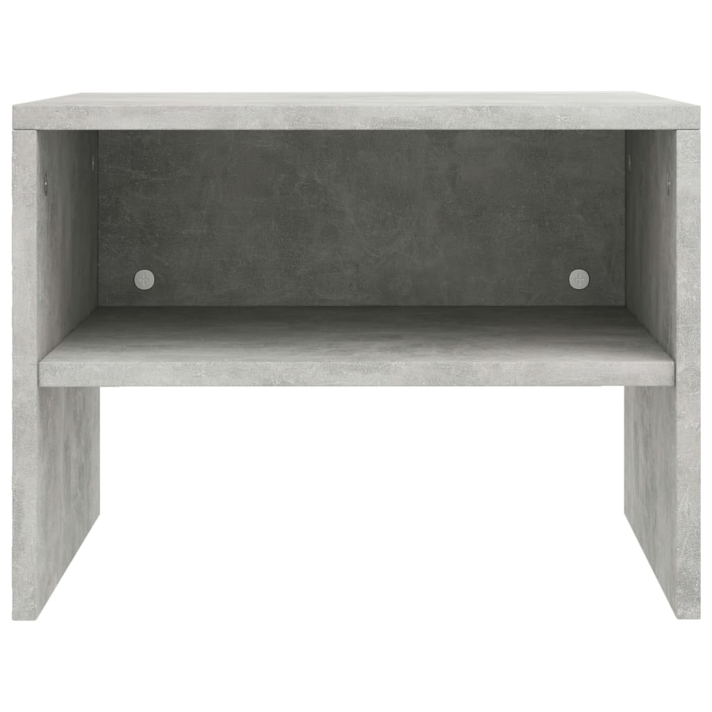 vidaXL Bedside Cabinets 2 pcs Concrete Gray 15.7"x11.8"x11.8" Engineered Wood