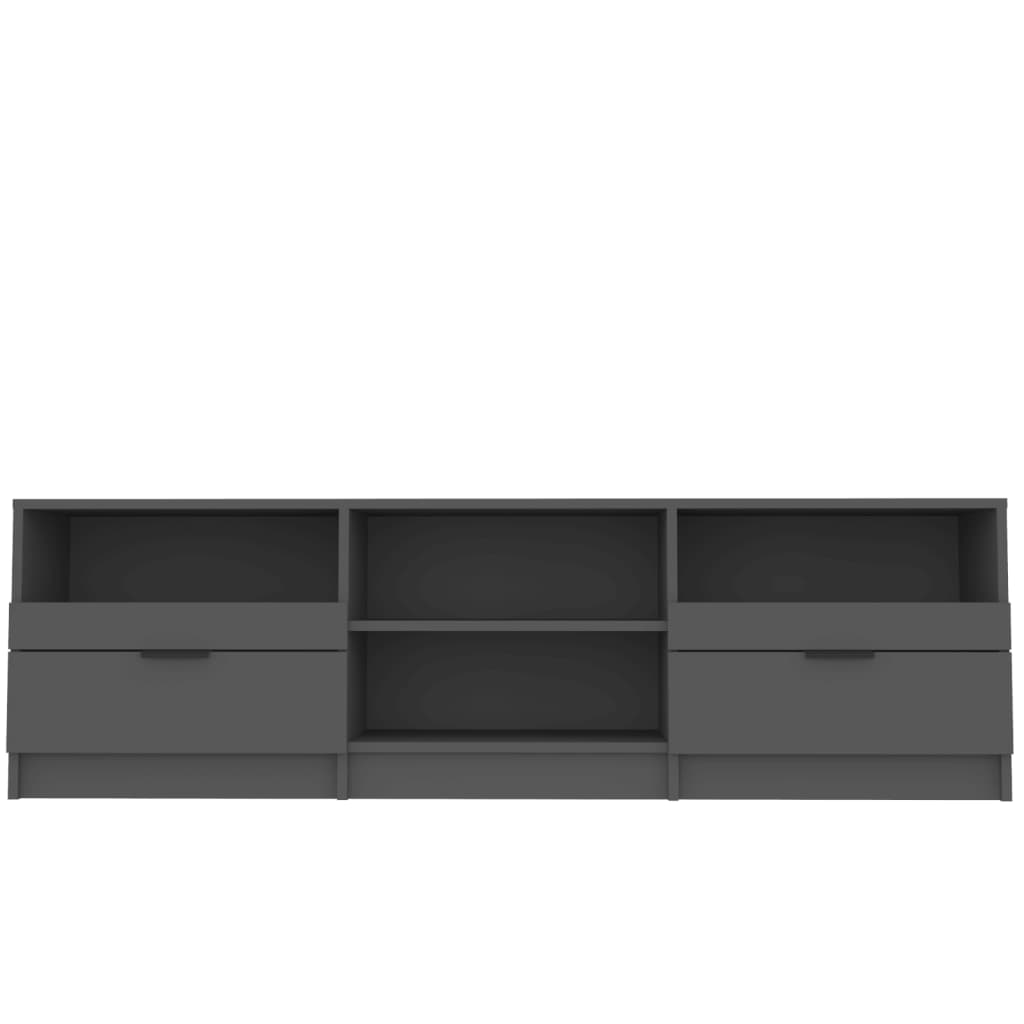 vidaXL TV Stand Black 59.1"x13.2"x17.7" Engineered Wood