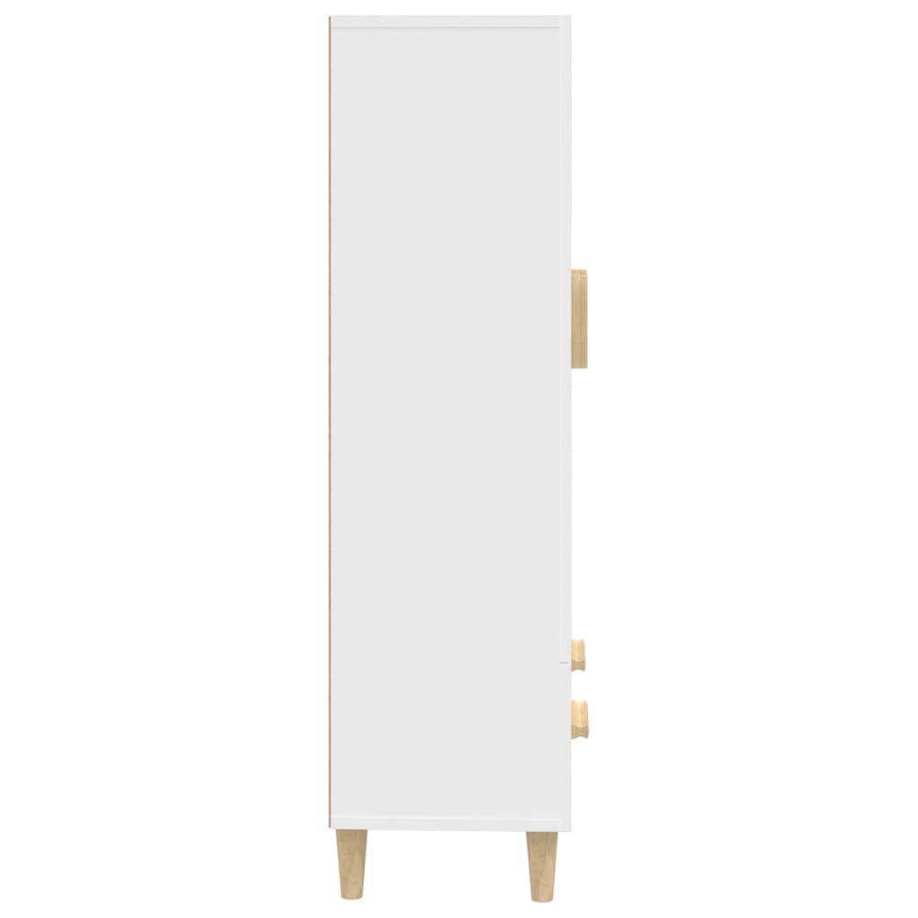 vidaXL Highboard White 27.6"x12.2"x45.3" Engineered Wood