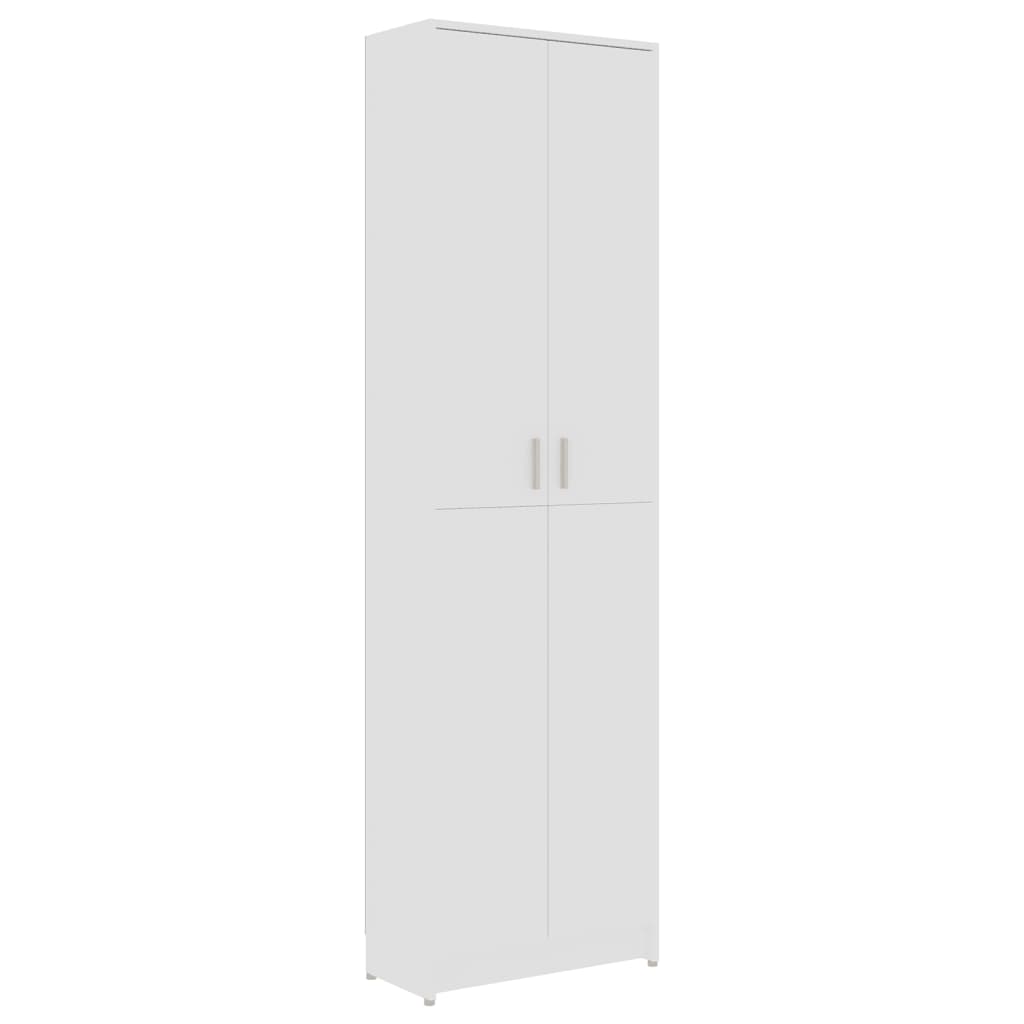 vidaXL Hallway Wardrobe White 21.65"x9.84"x74.41" Chipboard
