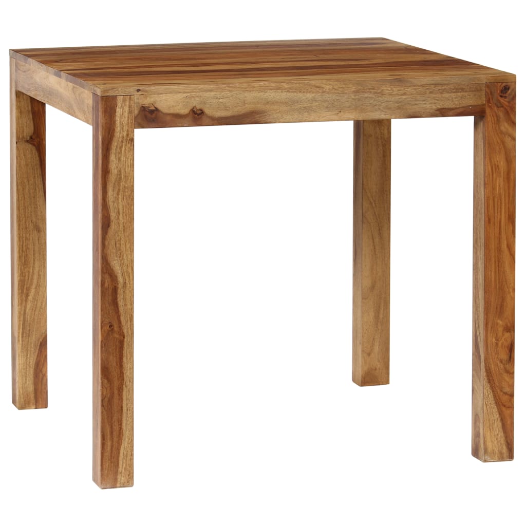 vidaXL Dining Table Solid Sheesham Wood 32.3"x31.5"x29.9"