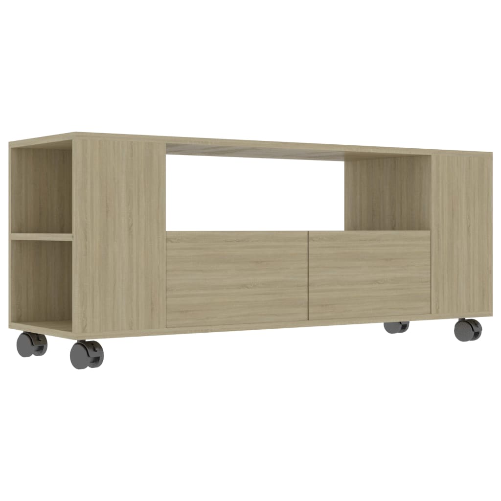 vidaXL TV Stand Sonoma Oak 47.2"x13.8"x18.9" Engineered Wood