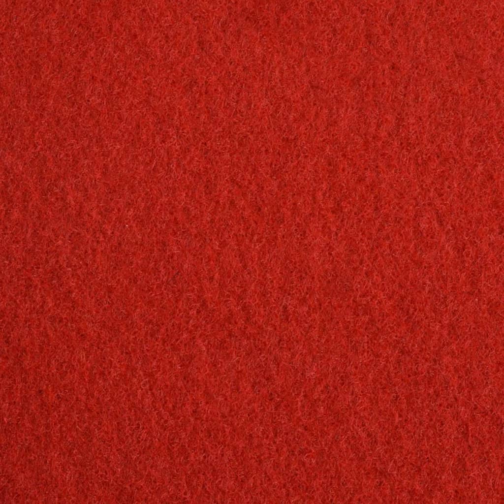 vidaXL Exhibition Carpet Plain 3.3'x39.4' Red