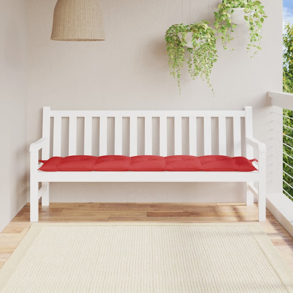 vidaXL Garden Bench Cushion Red 70.9"x19.7"x2.8" Oxford Fabric