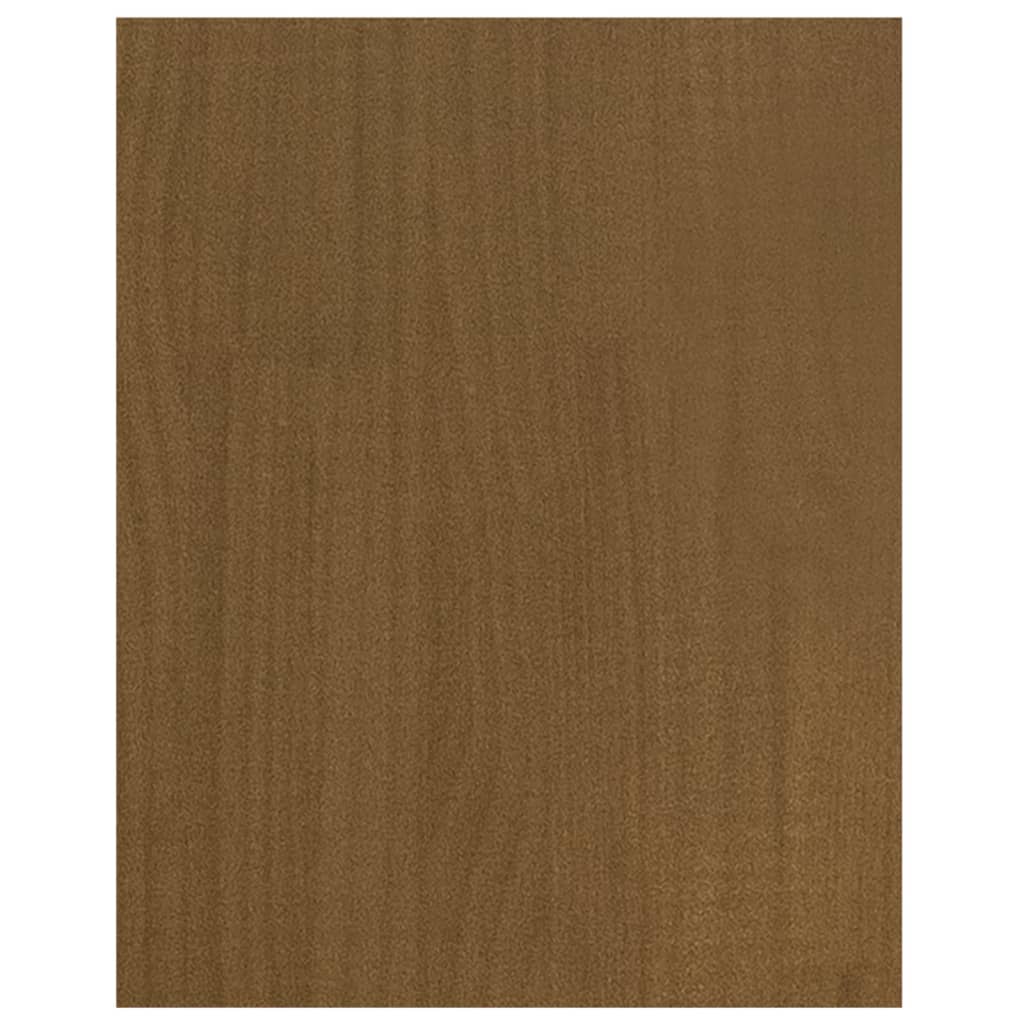 vidaXL TV Stand Honey Brown 27.6"x13"x16.5" Solid Wood Pine
