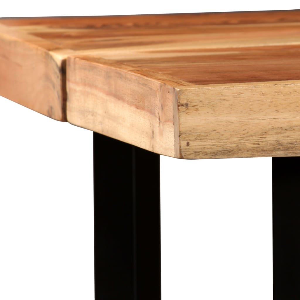 vidaXL Bar Table Solid Acacia Wood 59"x27.6"x42.1"