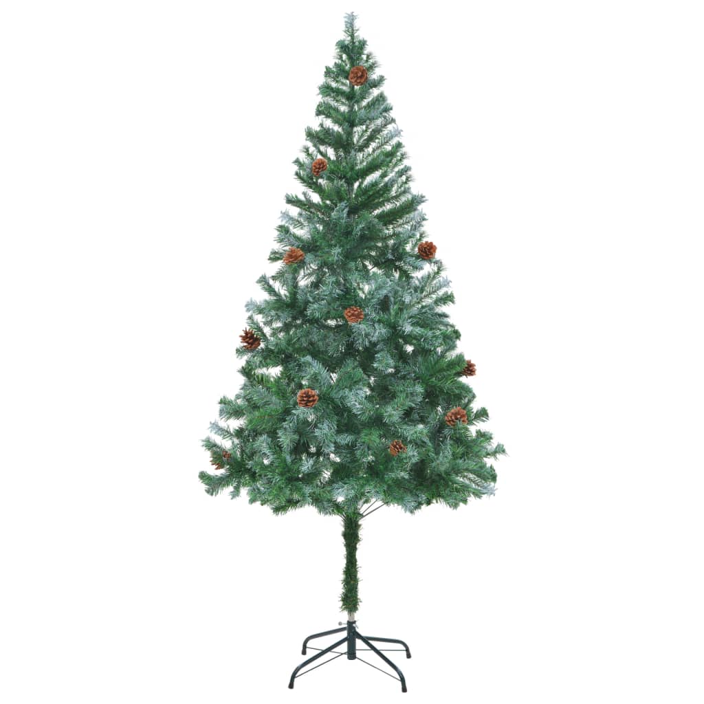 vidaXL Artificial Christmas Tree with Pinecones 6 ft