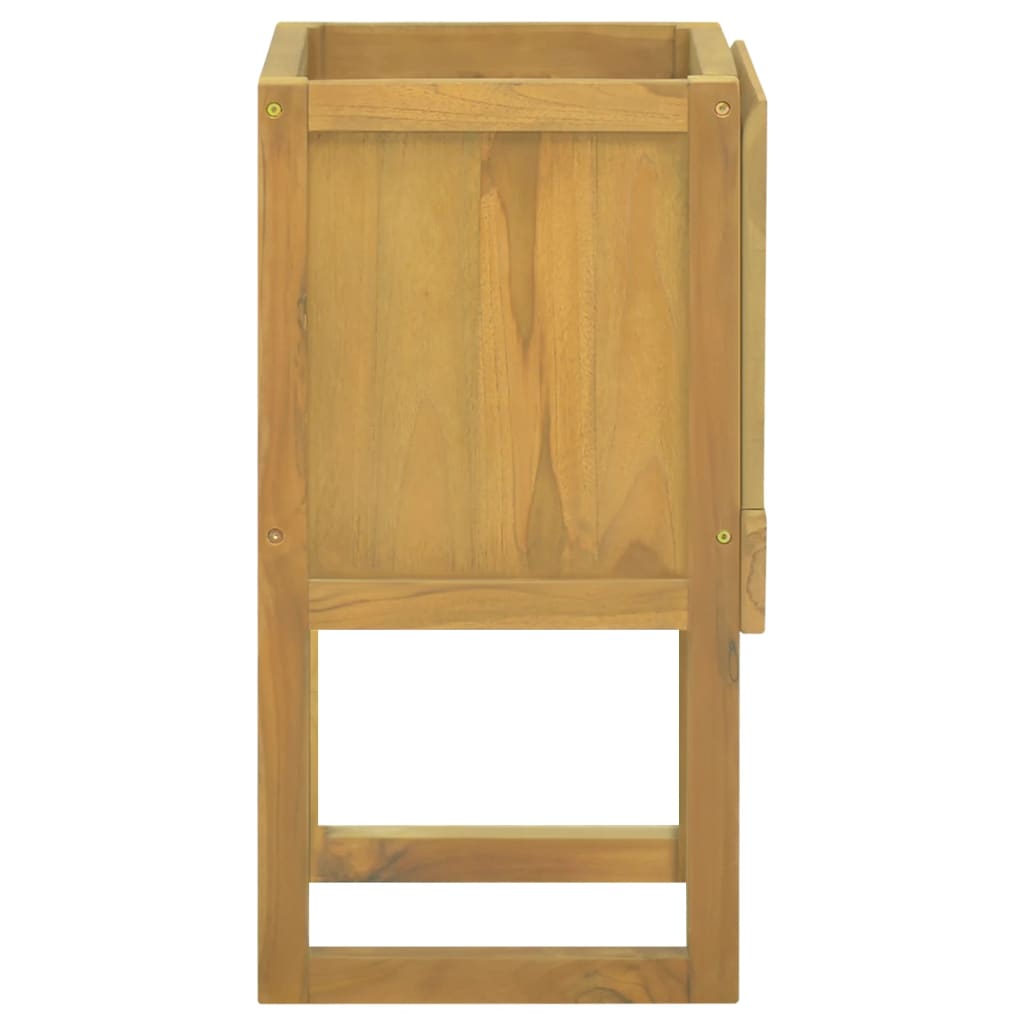 vidaXL Bathroom Cabinet 17.7"x17.7"x29.5" Solid Wood Teak