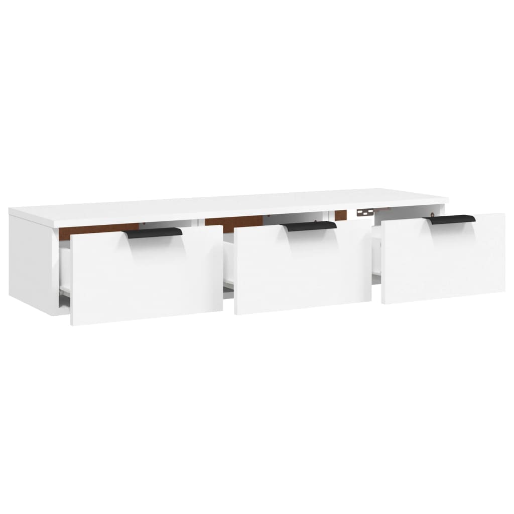 vidaXL Wall Cabinet White 40.2"x11.8"x7.9" Engineered Wood