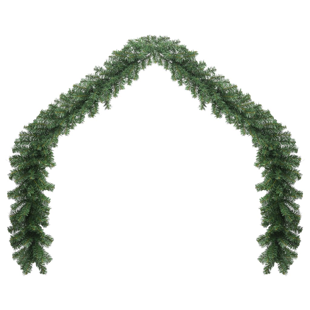 vidaXL Christmas Garland with LED Lights 16 ft