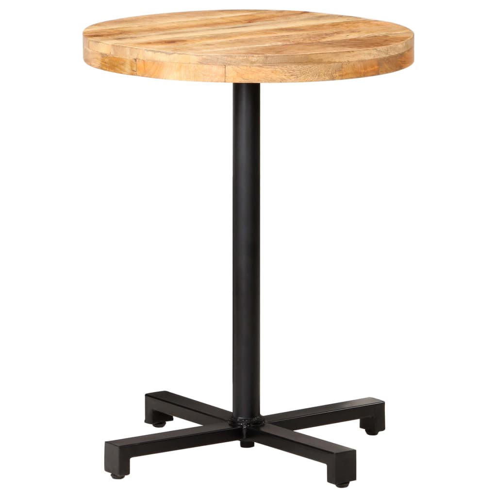 vidaXL Bistro Table Round Ø23.6"x29.5" Rough Mango Wood