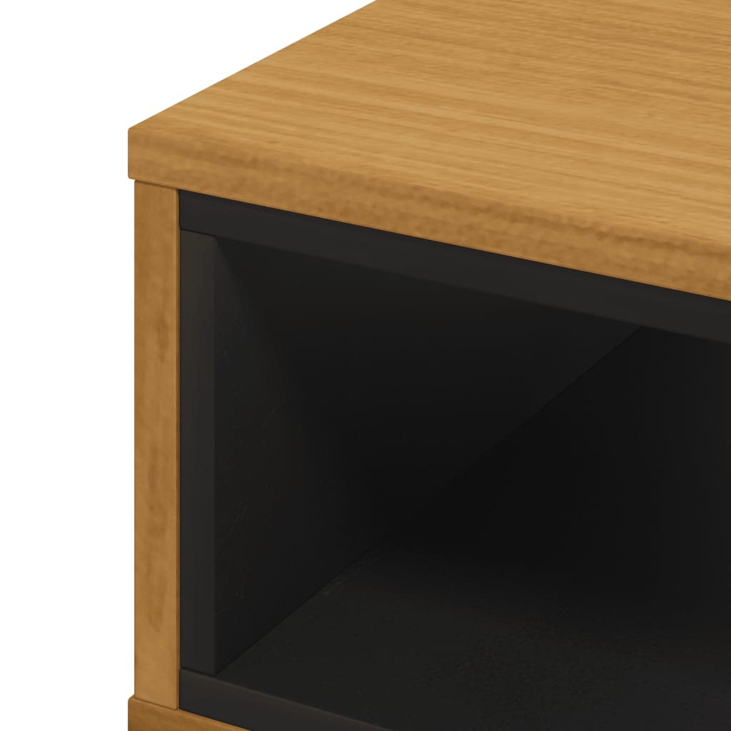 vidaXL Coffee Table FLAM 39.4"x19.7"x12.8" Solid Wood Pine