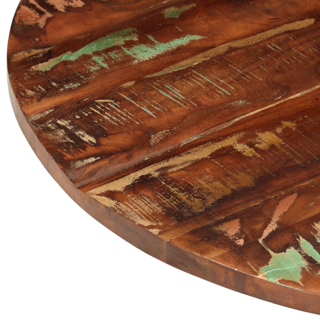 vidaXL Table Top Ø 27.6"x0.6" Round Solid Wood Reclaimed