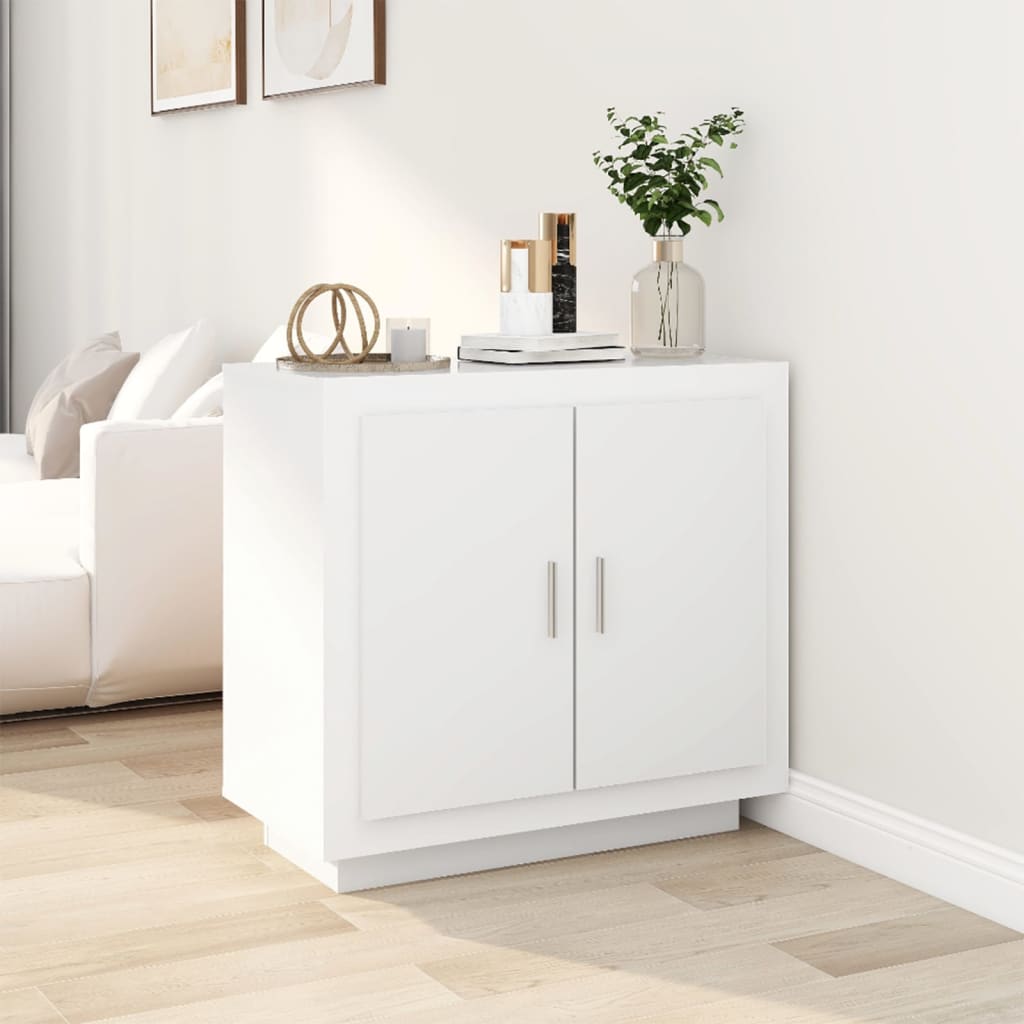 vidaXL Sideboard White 31.5"x15.7"x29.5" Engineered Wood