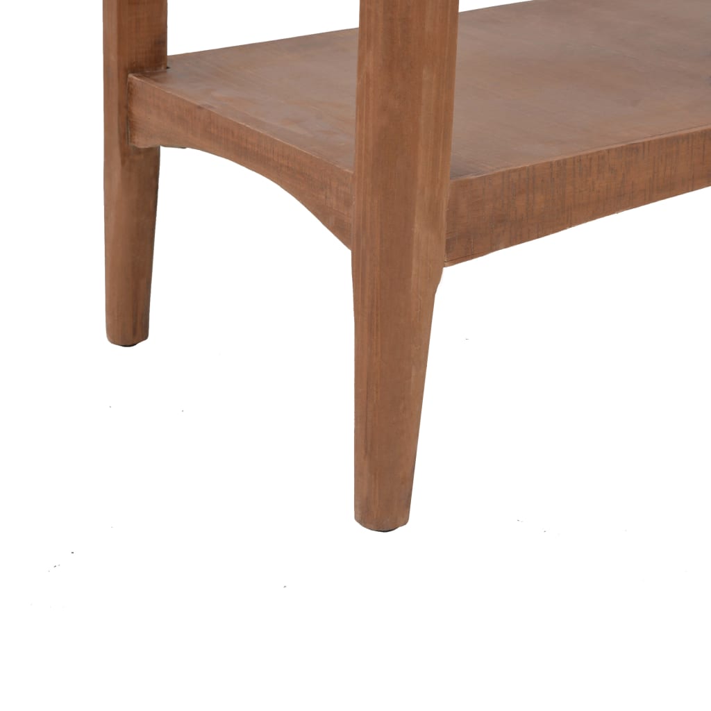 vidaXL Console Table Solid Fir Wood 49.6"x15.7"x30.5" Brown
