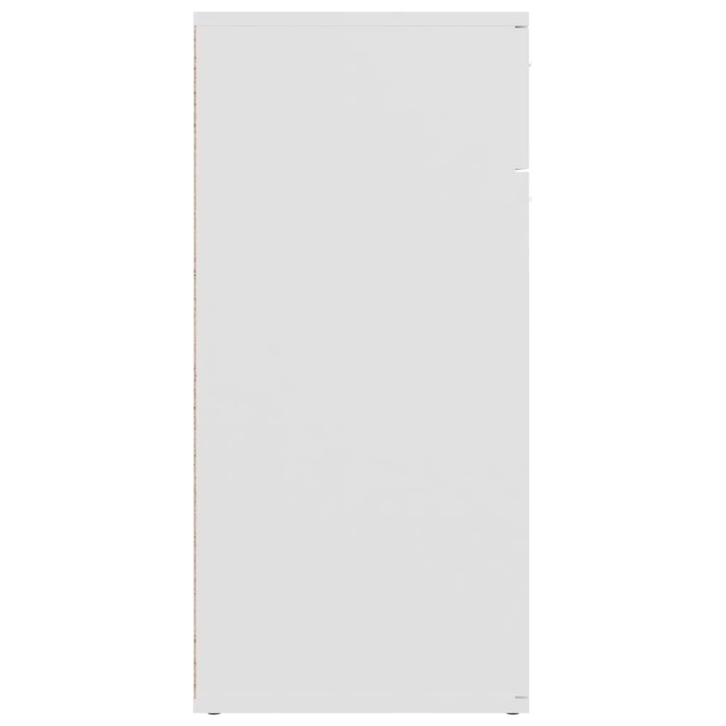 vidaXL Sideboard White 31.5"x14.2"x29.5" Chipboard