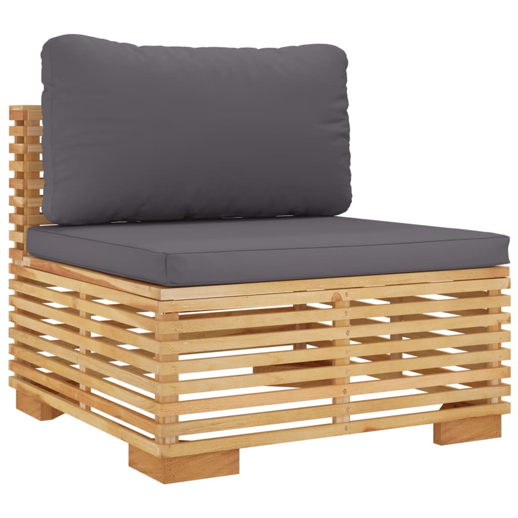 vidaXL 6 Piece Patio Lounge Set with Cushions Solid Wood Teak