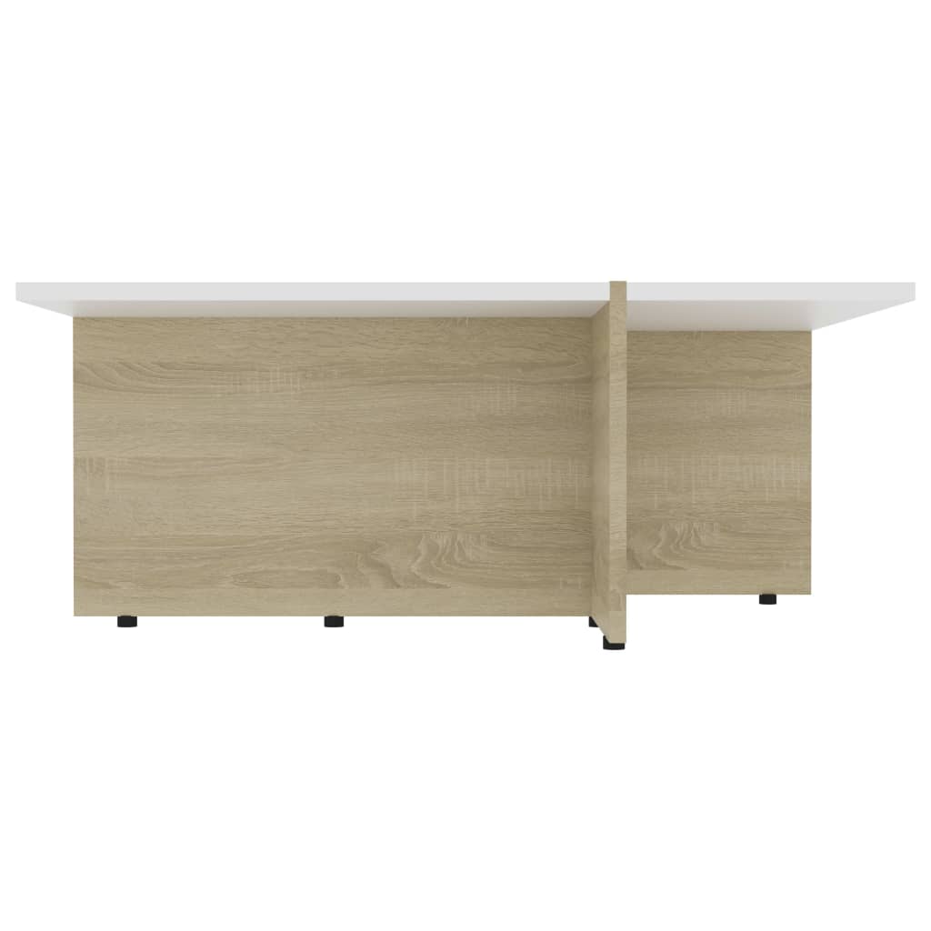 vidaXL Coffee Table Gray 31.3"x31.3"x11.8" Engineered Wood