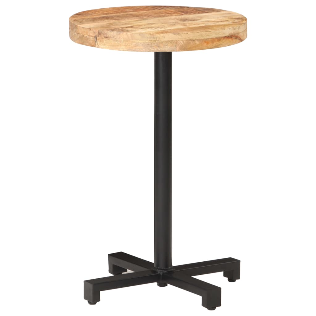 vidaXL Bistro Table Round Ø19.7"x29.5" Rough Mango Wood