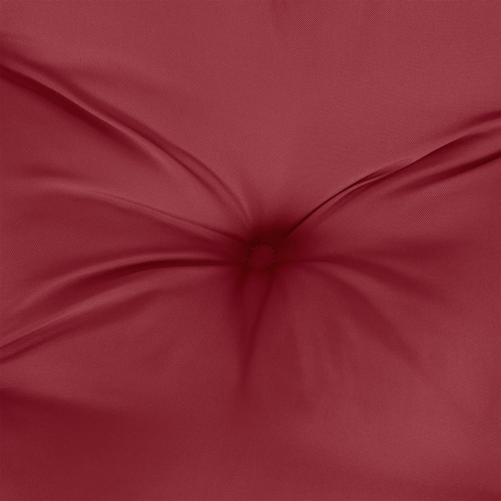 vidaXL Pallet Cushions 5 pcs Wine Red Fabric