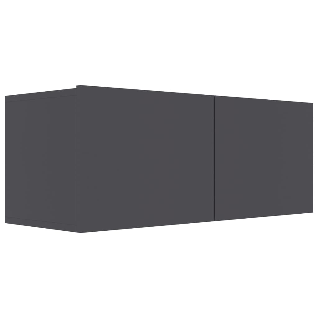 vidaXL TV Cabinet Gray 31.5"x11.8"x11.8" Engineered Wood