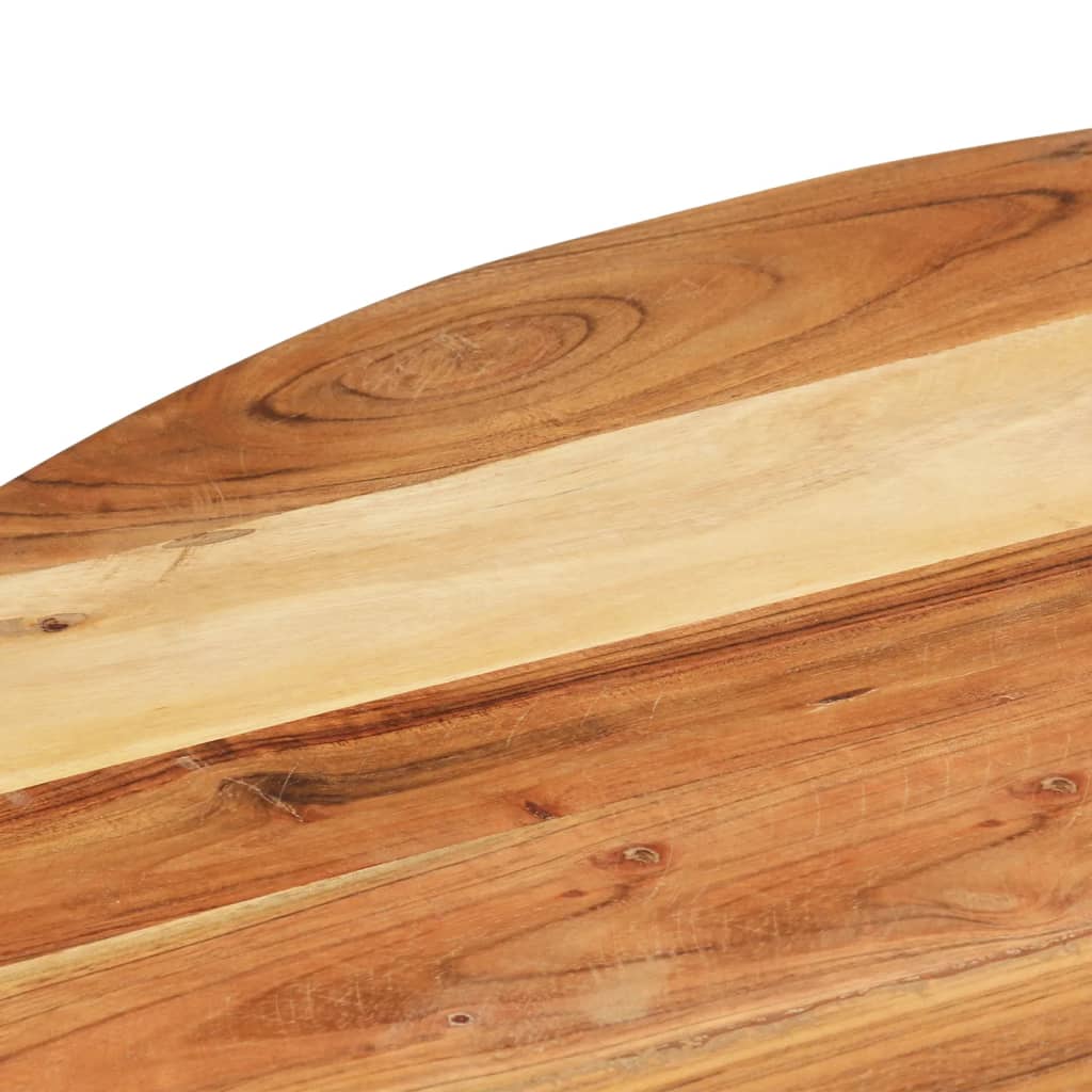 vidaXL Side Table 26.8"x26.8"x22" Solid Acacia Wood