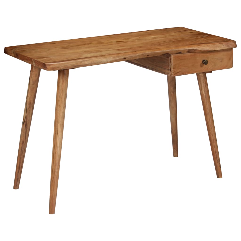 vidaXL Writing Table Solid Acacia Wood 43.3"x19.6"x29.9"