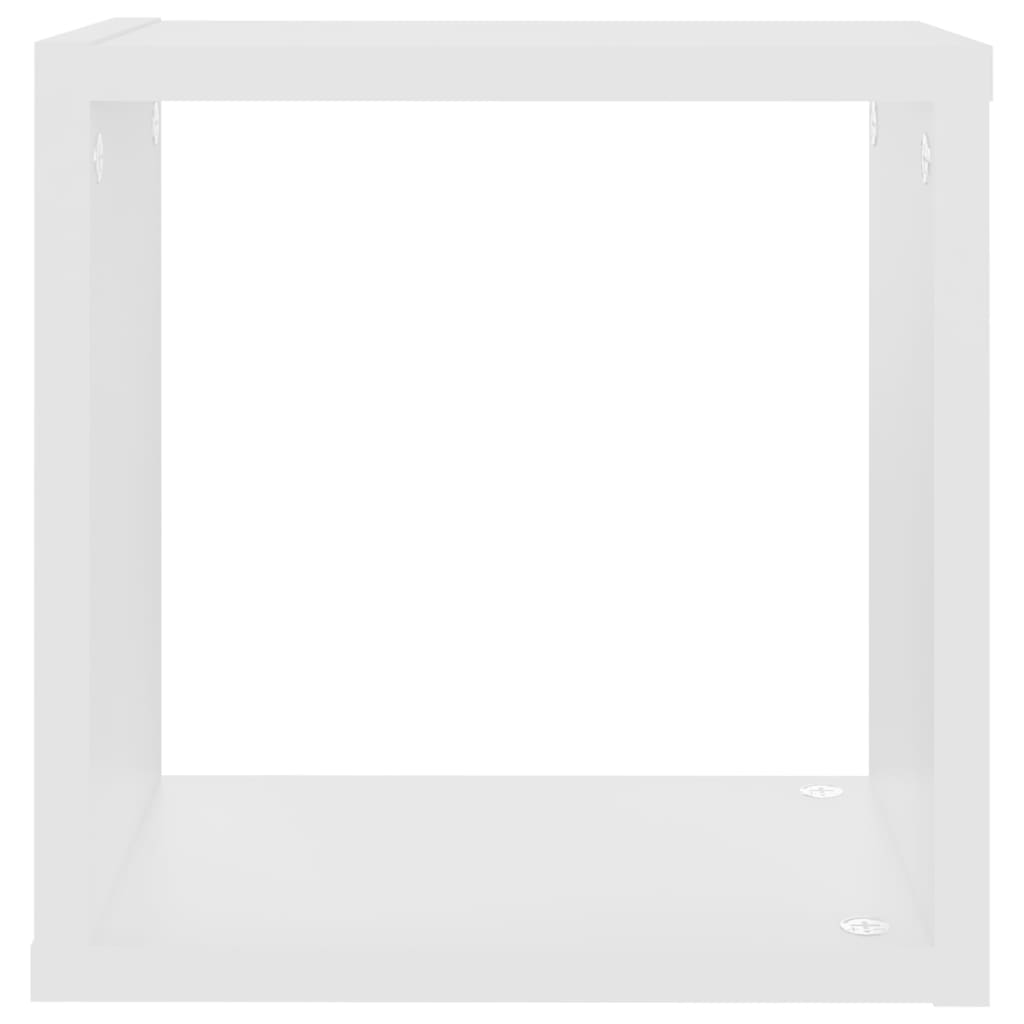 vidaXL Wall Cube Shelves 4 pcs White 10.2"x5.9"x10.2"