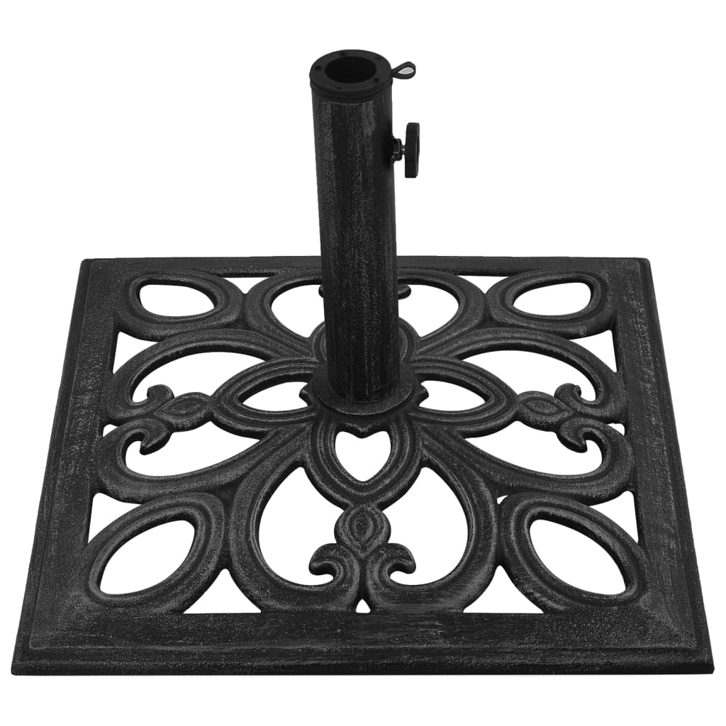 vidaXL Umbrella Base Black 18.5"x18.5"x13" Cast Iron