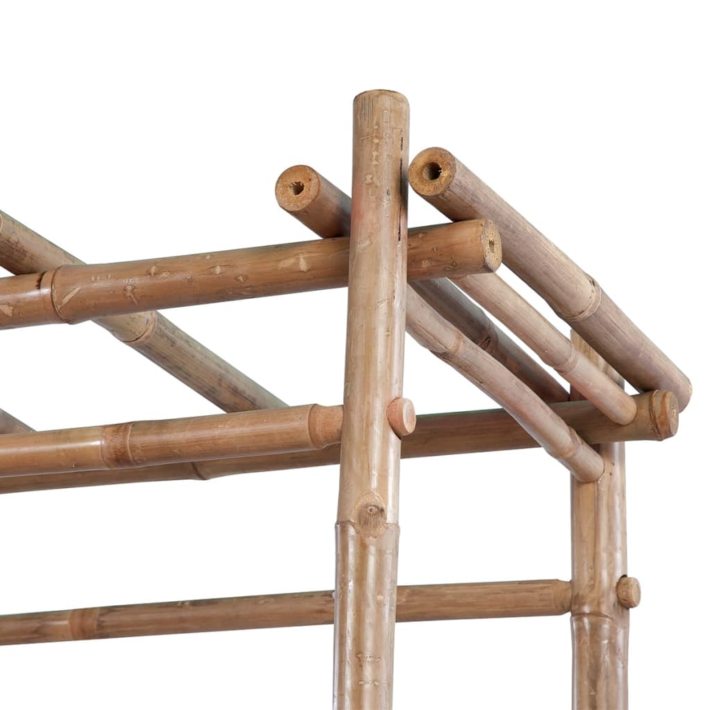 vidaXL Patio Bench with Pergola 51.2" Bamboo